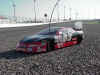 Mike Boylan's car on Turn 4 of Daytona